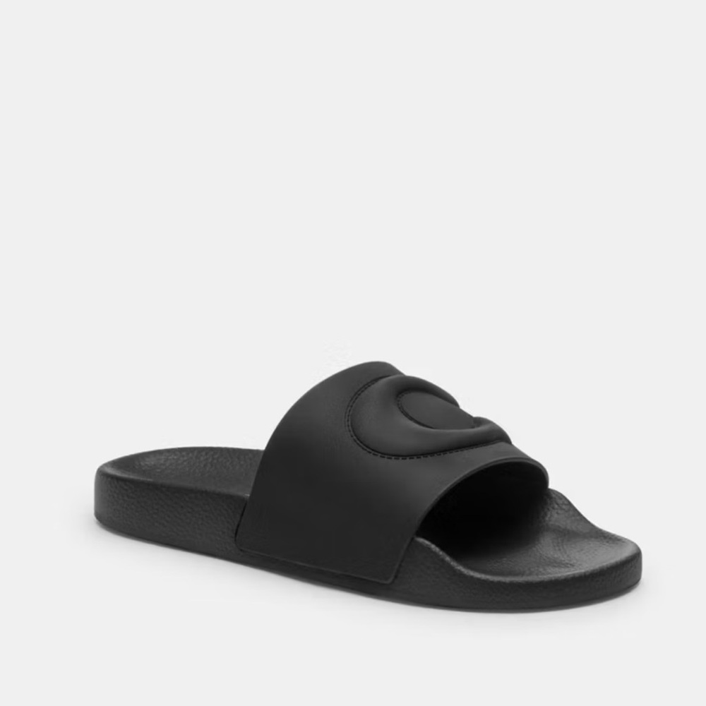 Coach ulla Black Slide Sandals